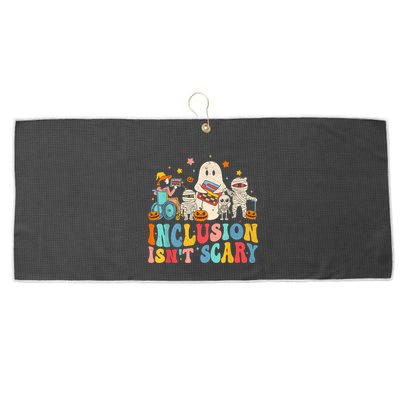 Inclusion IsnT Scary Ghost Mummy Halloween Slp Sped Teacher Large Microfiber Waffle Golf Towel