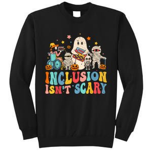 Inclusion IsnT Scary Ghost Mummy Halloween Slp Sped Teacher Tall Sweatshirt