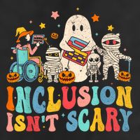 Inclusion IsnT Scary Ghost Mummy Halloween Slp Sped Teacher 25L Jumbo Tote