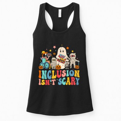 Inclusion IsnT Scary Ghost Mummy Halloween Slp Sped Teacher Womens Tank Top