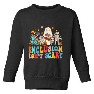 Inclusion IsnT Scary Ghost Mummy Halloween Slp Sped Teacher Toddler Sweatshirt