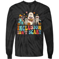 Inclusion IsnT Scary Ghost Mummy Halloween Slp Sped Teacher Tie-Dye Long Sleeve Shirt