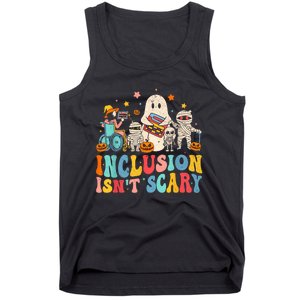 Inclusion IsnT Scary Ghost Mummy Halloween Slp Sped Teacher Tank Top