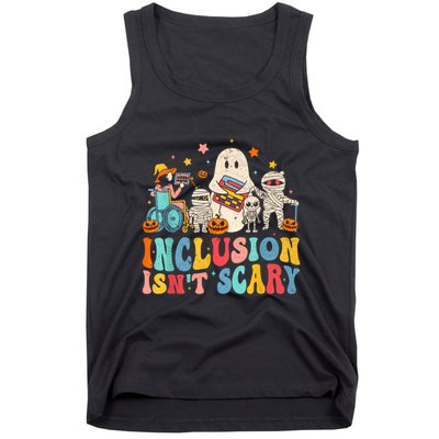 Inclusion IsnT Scary Ghost Mummy Halloween Slp Sped Teacher Tank Top