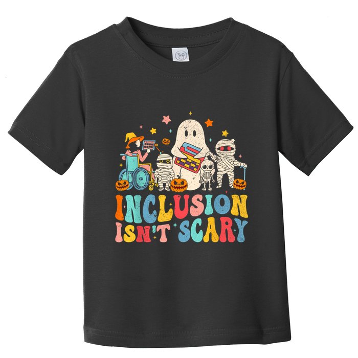 Inclusion IsnT Scary Ghost Mummy Halloween Slp Sped Teacher Toddler T-Shirt
