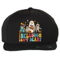 Inclusion IsnT Scary Ghost Mummy Halloween Slp Sped Teacher Wool Snapback Cap