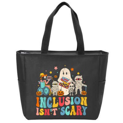 Inclusion IsnT Scary Ghost Mummy Halloween Slp Sped Teacher Zip Tote Bag