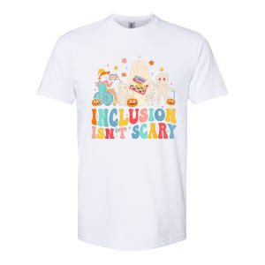 Inclusion IsnT Scary Ghost Mummy Halloween Slp Sped Teacher Softstyle CVC T-Shirt