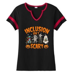 Inclusion IsnT Scary Halloween Awareness Ladies Halftime Notch Neck Tee