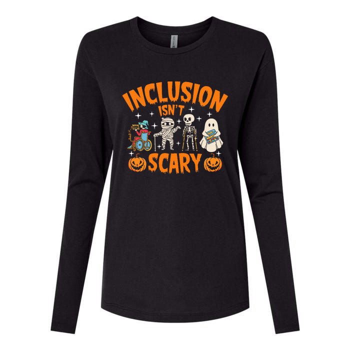 Inclusion IsnT Scary Halloween Awareness Womens Cotton Relaxed Long Sleeve T-Shirt