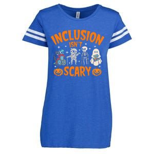 Inclusion IsnT Scary Halloween Awareness Enza Ladies Jersey Football T-Shirt