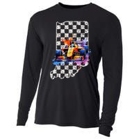 Indianapolis Indiana State 500 Race Car Formula Racing Car Cooling Performance Long Sleeve Crew