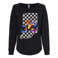 Indianapolis Indiana State 500 Race Car Formula Racing Car Womens California Wash Sweatshirt