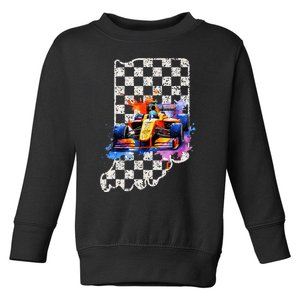 Indianapolis Indiana State 500 Race Car Formula Racing Car Toddler Sweatshirt