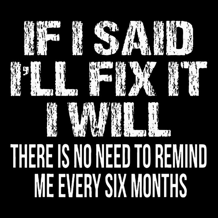 If I Said ILl Fix It I Will Funny Handyman Mechanic Mousepad