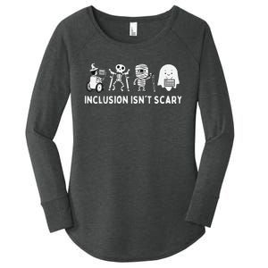 Inclusion IsnT Scary Slp Halloween Sped Teacher Inclusion Women's Perfect Tri Tunic Long Sleeve Shirt