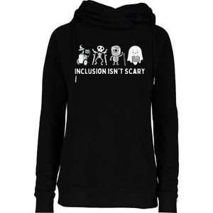 Inclusion IsnT Scary Slp Halloween Sped Teacher Inclusion Womens Funnel Neck Pullover Hood