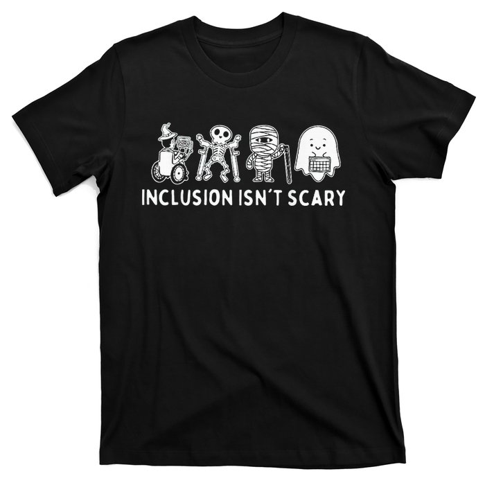 Inclusion IsnT Scary Teacher Skeleton Ghost Cute T-Shirt