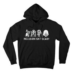 Inclusion IsnT Scary Teacher Skeleton Ghost Cute Tall Hoodie