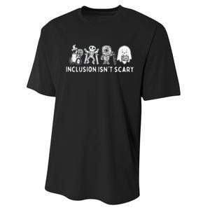 Inclusion IsnT Scary Teacher Skeleton Ghost Cute Gift Performance Sprint T-Shirt