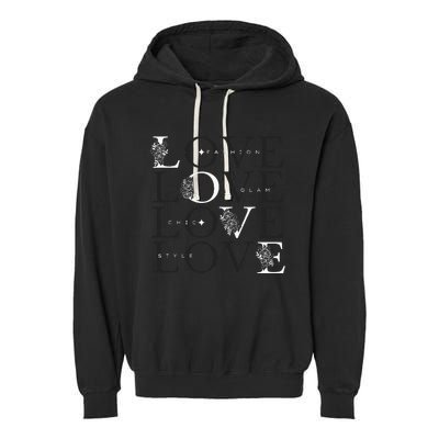 Inspire In Style Love For Fashion Garment-Dyed Fleece Hoodie