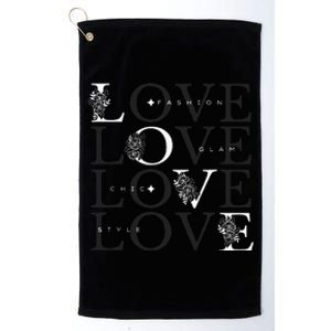 Inspire In Style Love For Fashion Platinum Collection Golf Towel