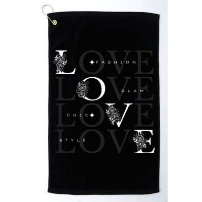 Inspire In Style Love For Fashion Platinum Collection Golf Towel