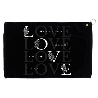 Inspire In Style Love For Fashion Grommeted Golf Towel