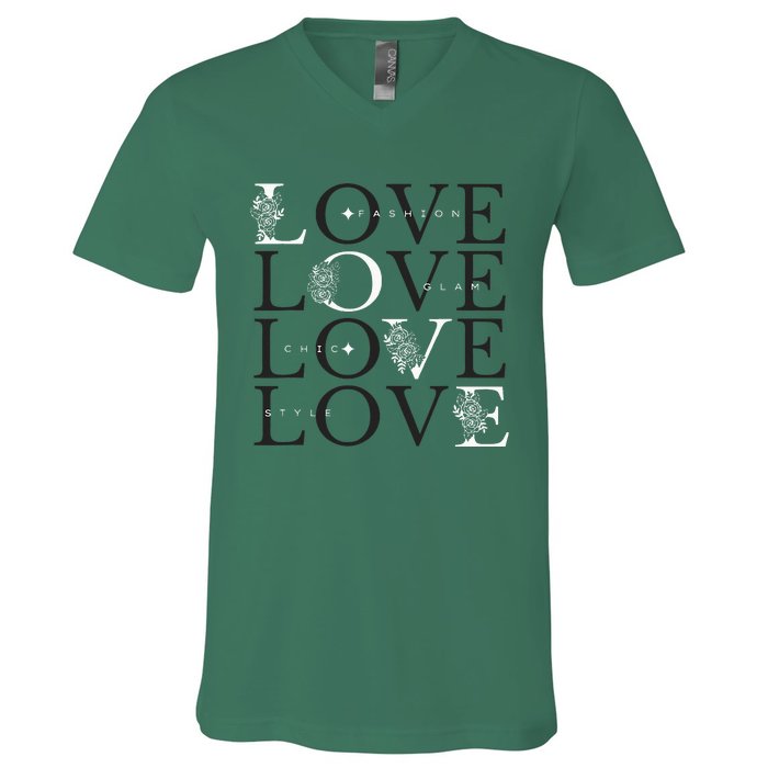 Inspire In Style Love For Fashion V-Neck T-Shirt