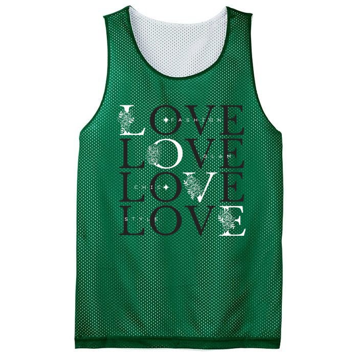 Inspire In Style Love For Fashion Mesh Reversible Basketball Jersey Tank