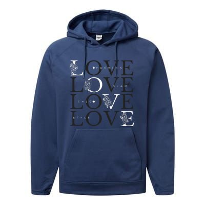 Inspire In Style Love For Fashion Performance Fleece Hoodie