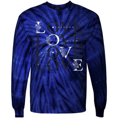 Inspire In Style Love For Fashion Tie-Dye Long Sleeve Shirt