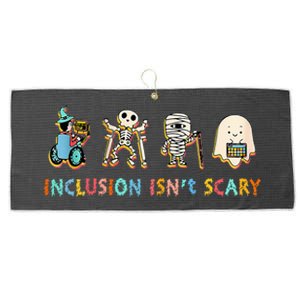 Inclusion IsnT Scary Slp Halloween Sped Teacher Large Microfiber Waffle Golf Towel