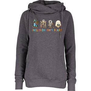 Inclusion IsnT Scary Slp Halloween Sped Teacher Womens Funnel Neck Pullover Hood