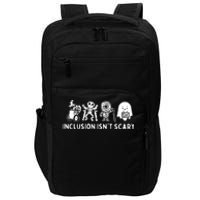 Inclusion Isnt Scary Teacher Skeleton Ghost Cute Halloween Impact Tech Backpack