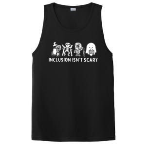 Inclusion Isnt Scary Teacher Skeleton Ghost Cute Halloween PosiCharge Competitor Tank