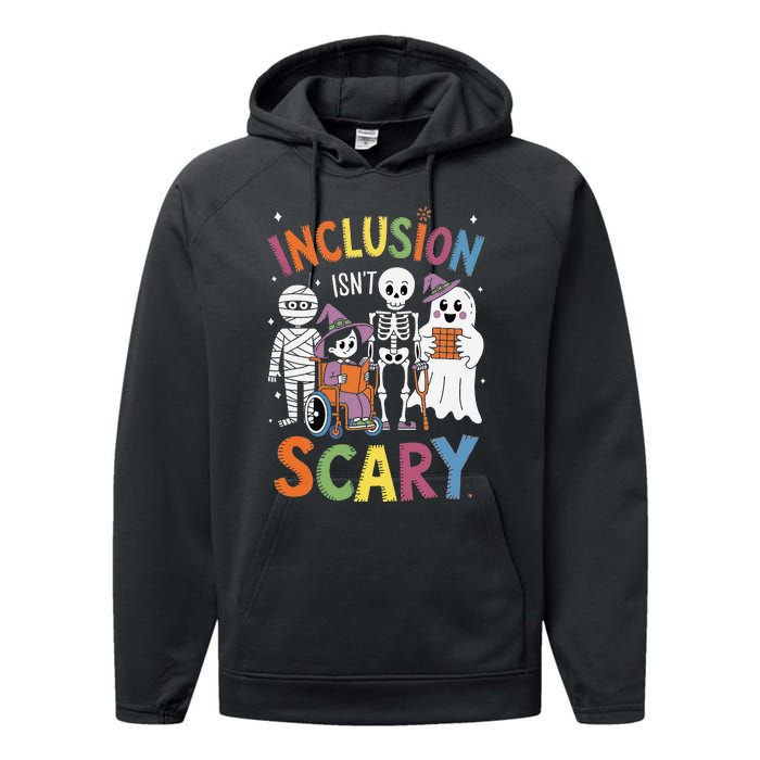 Inclusion IsnT Scary Mummy Boo Ghost Halloween Performance Fleece Hoodie