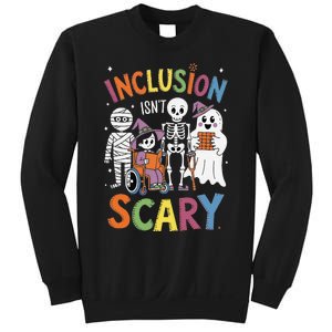 Inclusion IsnT Scary Mummy Boo Ghost Halloween Sweatshirt