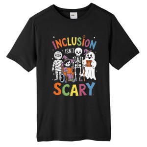 Inclusion IsnT Scary Mummy Boo Ghost Halloween Tall Fusion ChromaSoft Performance T-Shirt