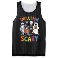 Inclusion IsnT Scary Mummy Boo Ghost Halloween Mesh Reversible Basketball Jersey Tank