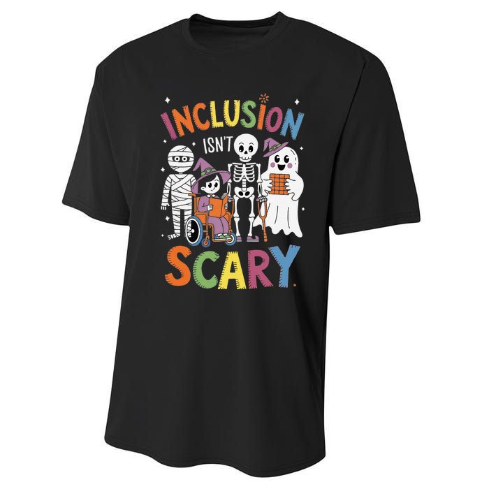 Inclusion IsnT Scary Mummy Boo Ghost Halloween Performance Sprint T-Shirt