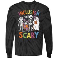 Inclusion IsnT Scary Mummy Boo Ghost Halloween Tie-Dye Long Sleeve Shirt