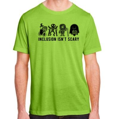 Inclusion Isnt Scary Teacher Skeleton Ghost Cute Halloween Adult ChromaSoft Performance T-Shirt