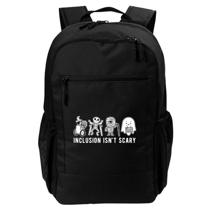 Inclusion Isnt Scary Teacher Skeleton Ghost Cute Halloween Backpack