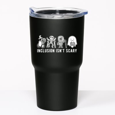 Inclusion Isnt Scary Teacher Skeleton Ghost Cute Halloween Tumbler