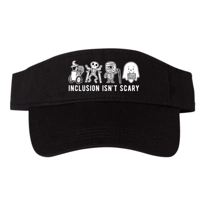 Inclusion Isnt Scary Teacher Skeleton Ghost Cute Halloween Visor