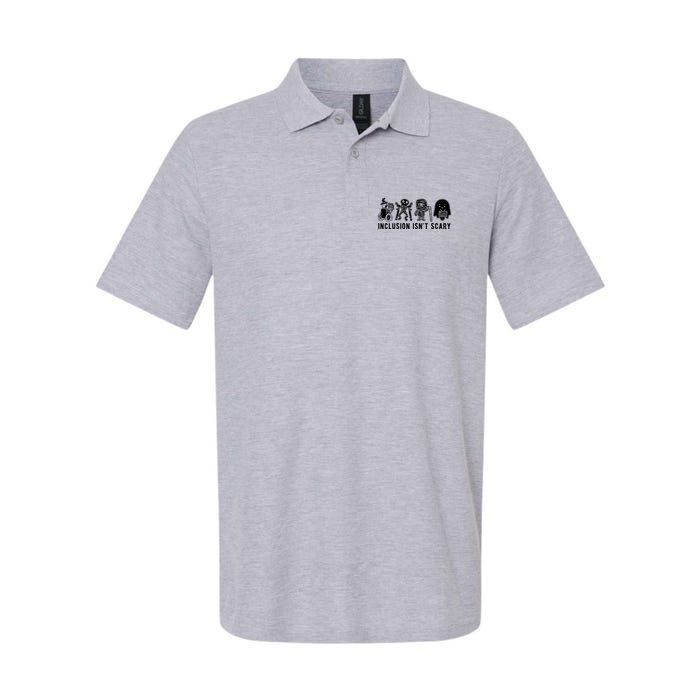 Inclusion Isnt Scary Teacher Skeleton Ghost Cute Halloween Polo