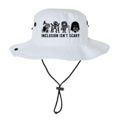 Inclusion Isnt Scary Teacher Skeleton Ghost Cute Halloween Legacy Cool Fit Booney Bucket Hat