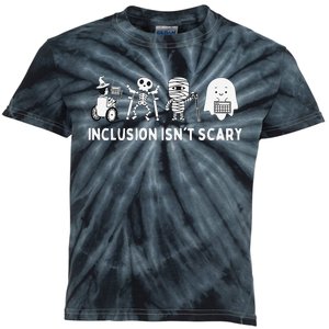 Inclusion Isnt Scary SLP Halloween Sped Teacher Inclusion Kids Tie-Dye T-Shirt