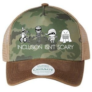 Inclusion Isnt Scary Slp Halloween Sped Teacher Ghost Mummy Legacy Tie Dye Trucker Hat